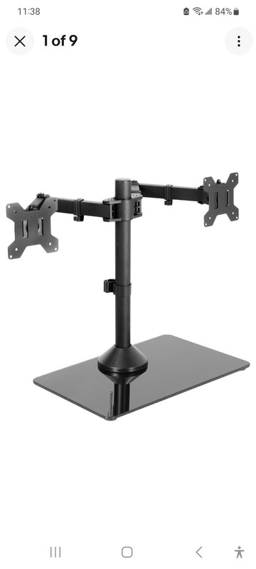 VIVO STAND-V002F Dual Monitor Desk Stand Fits 13 Inch -32 Inch VESA Pattern