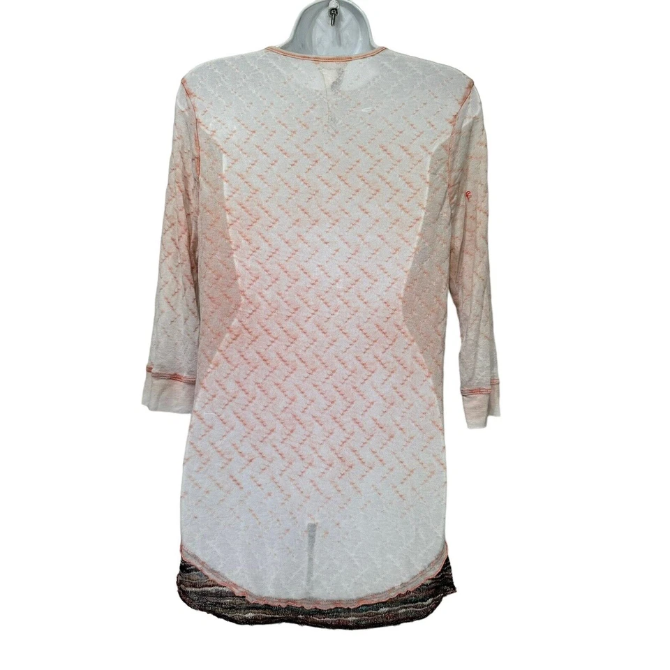 vintage SCRAPBOOK y2K sheer long sleeve blouse top Size L - Image 2 of 4