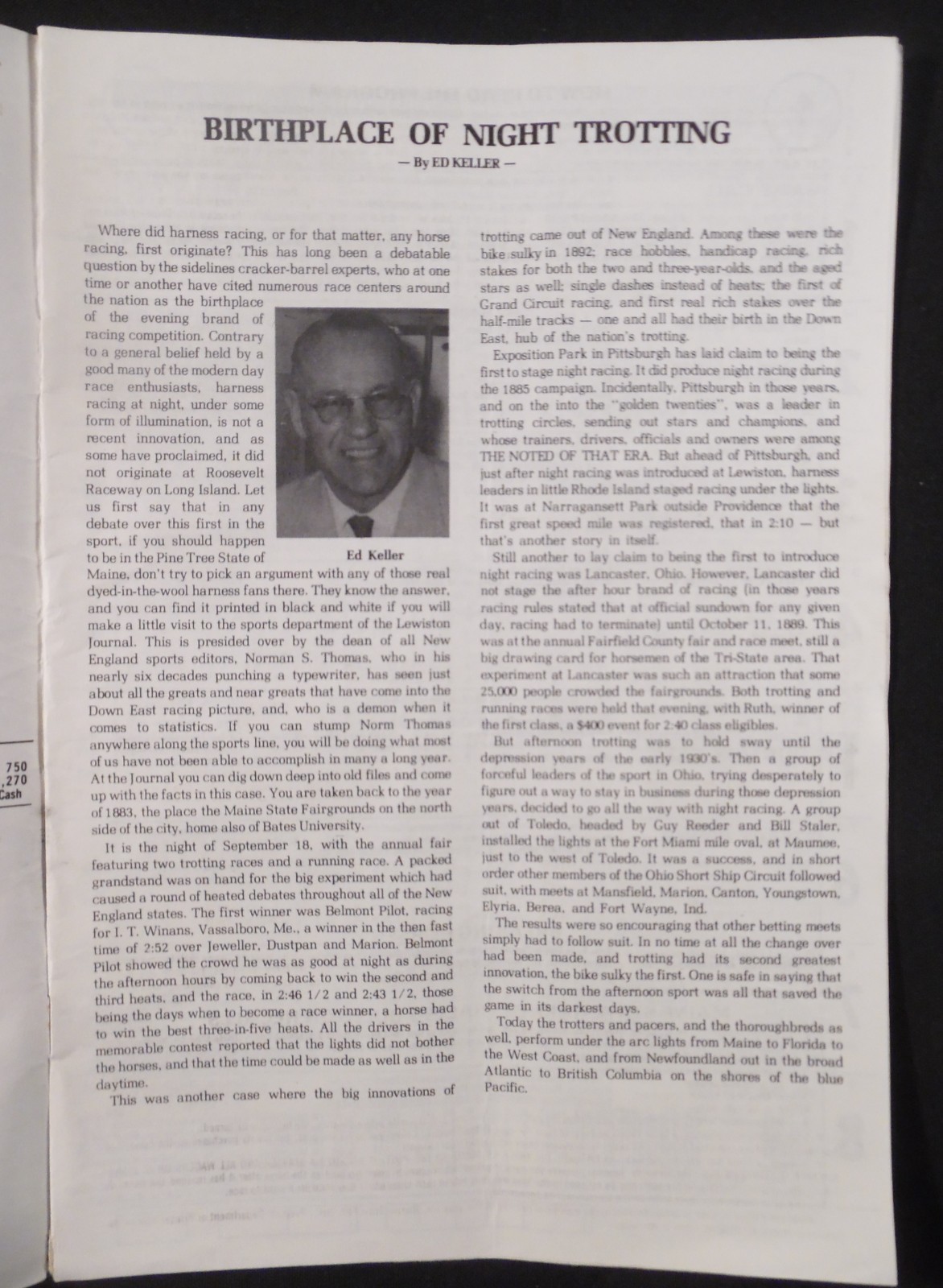 4 BANGOR RACEWAY HARNESS RACING PROGRAMS From 1976 W. Parker, Jr., F. Parker  +