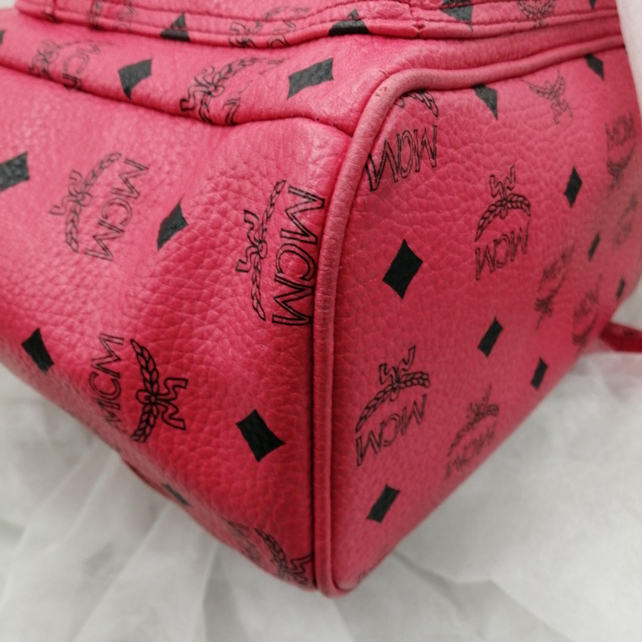 Studded Backpack Pink Model Number MMK2AVE20RE001… - image 13