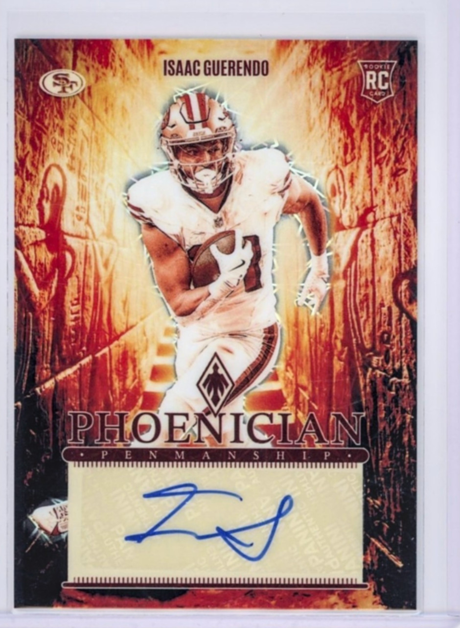 Isaac Guerendo Panini Phoenix Phoenician Rookie Penmanship Autographs #PRPIGO Lazer