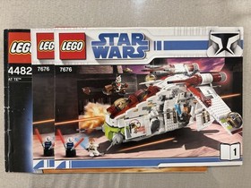 Lego Star Wars The Clone Wars 7676 Republic Attack Gunship 4482 AT TE