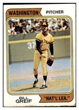 1974 TOPPS #102 BILL GREIF PADRES GD-VG VARIATION 466481 (KYCARDS)