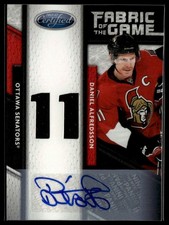 2011-12 Panini Certified #101 Daniel Alfredsson /24 MEM AU Ottawa Senators