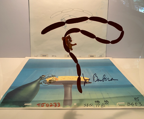 Tom und Jerry Film signiert Joe Barbera Produktion Cel Kitchen Schlägerei Van der Keyl - Bild 7 von 11