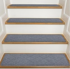 Stair Treads for Wooden Steps Indoor, 15 Pack 8" X 30" Non Slip Carpet Runners