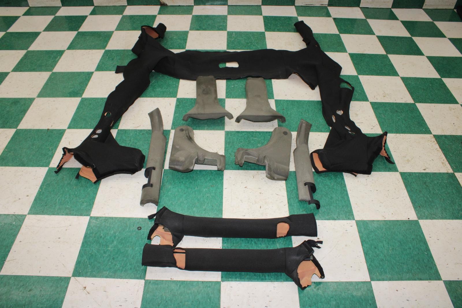 07-18 Wrangler 4DR Black Interior Rollbar Roll Bar Padding Foam Set OEM Factory