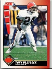 Tony Blaylock 1991 Score Football Cleveland Browns
