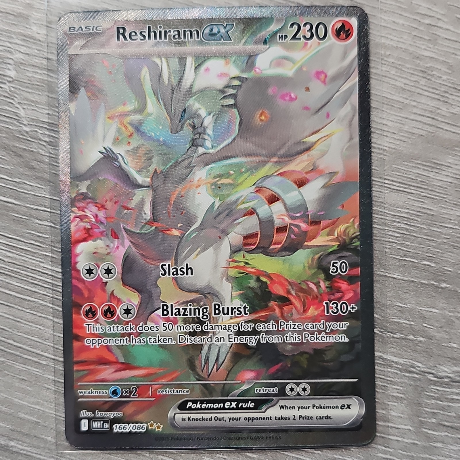 The Pokémon Company Reshiram ex 166/086 SV White Flare Full Art Holo