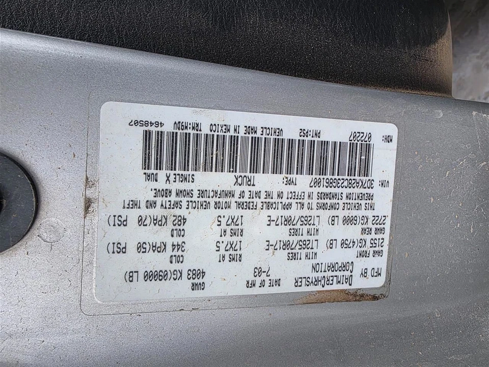 Módulo de controle eletrônico ECM do motor 5,9L compatível com 03 DODGE 2500 PICKUP 29945095 - Imagem 2 de 4