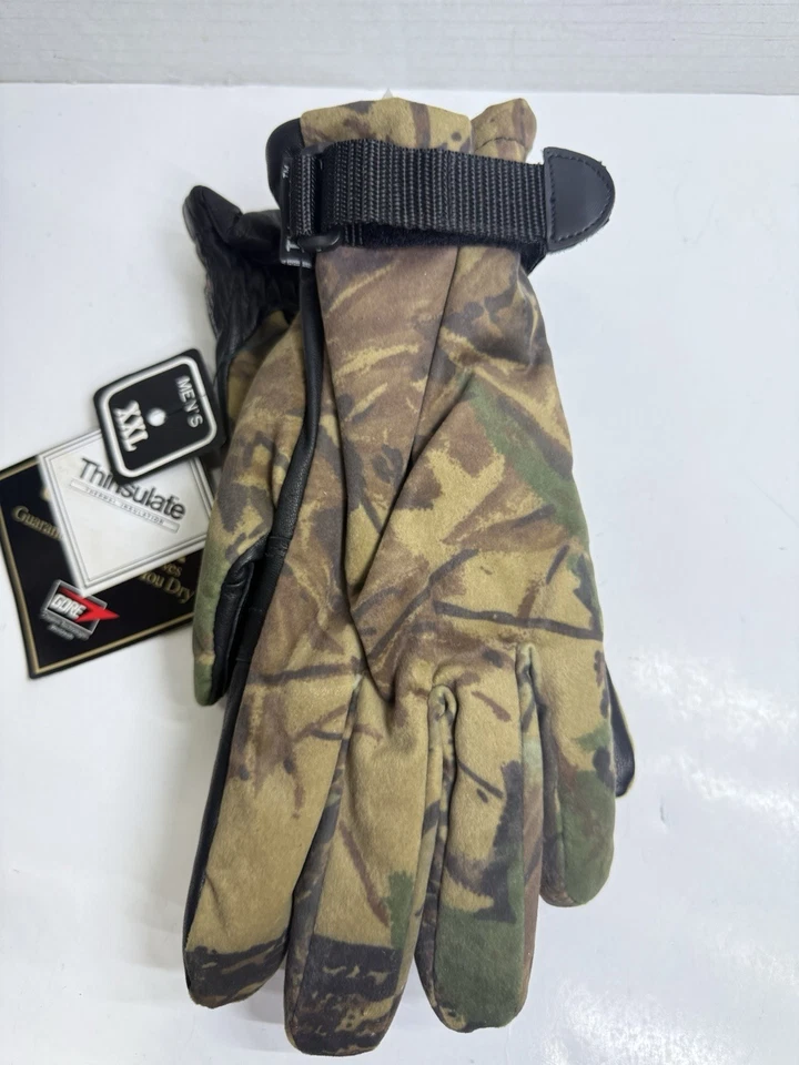 Cabela's Gore-Tex Thinsulate Gloves Men's XXL o2 Octane Camo NWT - Image 2 of 4