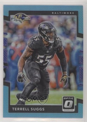 2017 Donruss Optic Aqua Prizm 25/299 Terrell Suggs #86 9k7