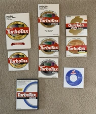 Set of five TurboTax  Deluxe/Basic Federal Discs 1999/2000/2001/2002/2006