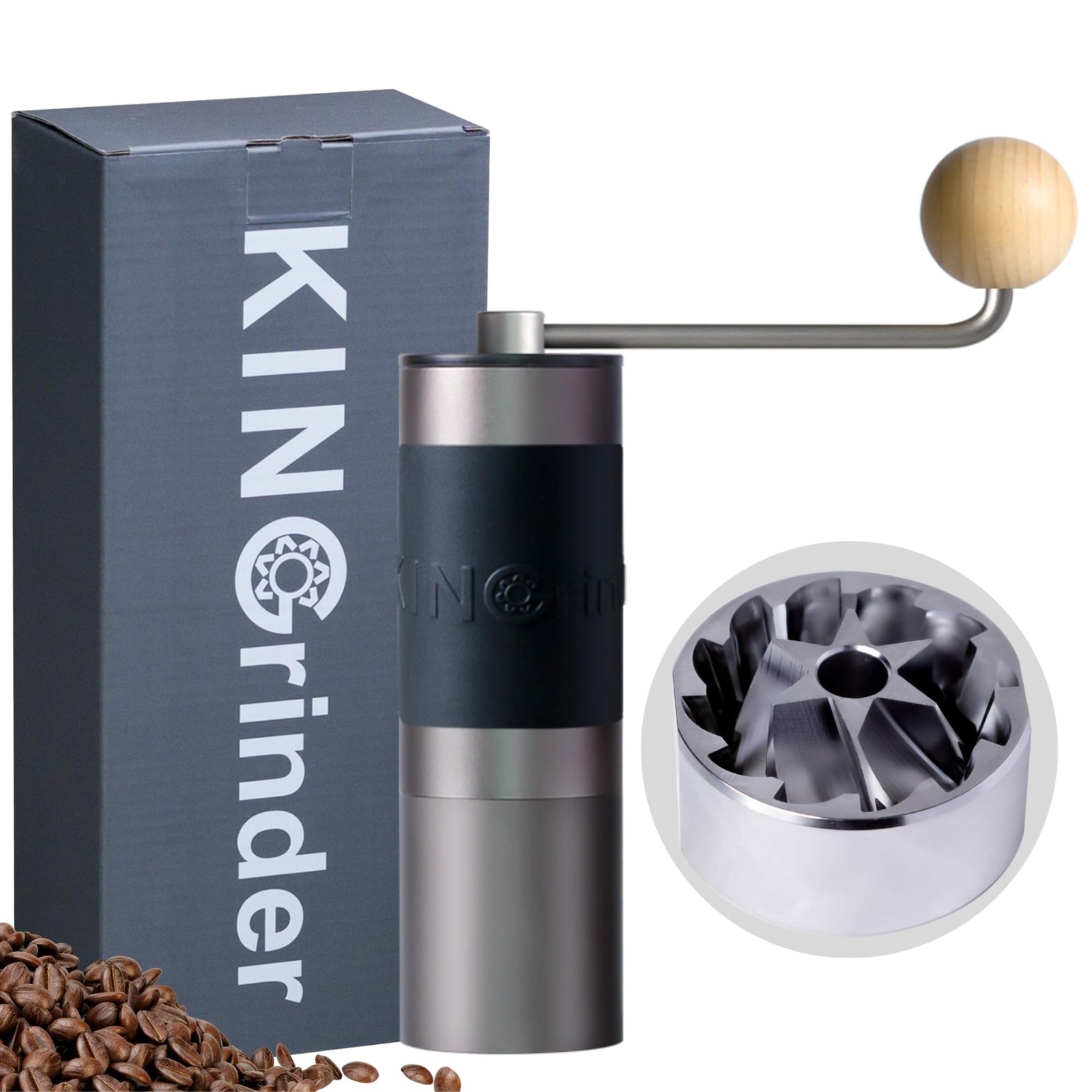 【Famous KOL Recommended】K1 Manual Hand Coffee Grinder with Straight Handle fo...