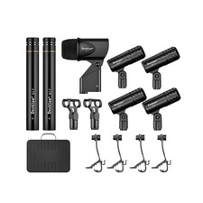 7-Piece Wired Dynamic Drum Mic Kit Full Metal Wired Dynamic Mic Set for Kick ...