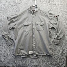 BULWARK FR Shirt Long Sleeve Work Shirt XL Westex Ultra Soft 8.6 ATPV Flame Res