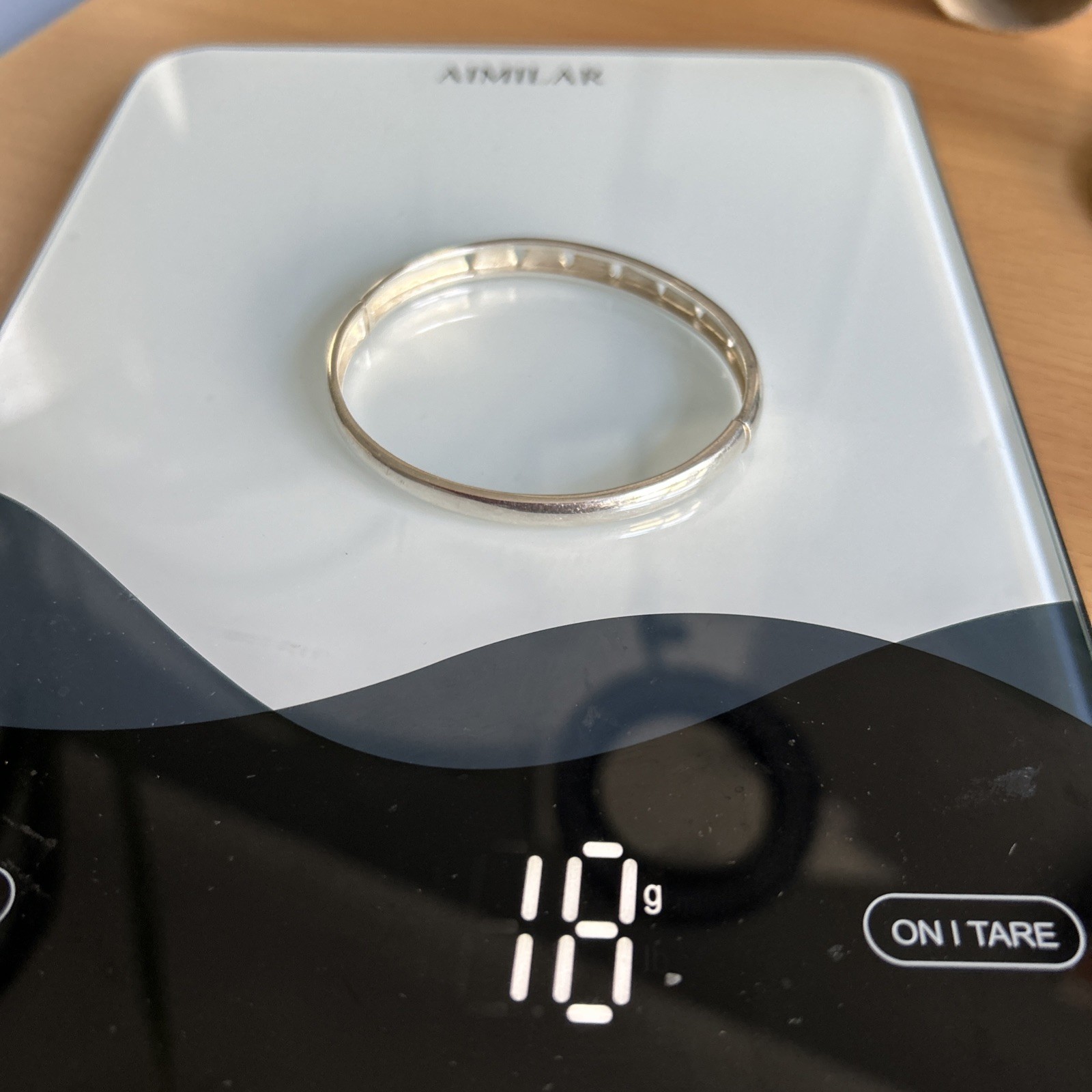 925 Silver cutout Design opening Bangle / Fully H… - image 14