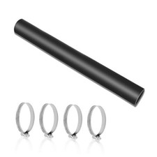 Gasoline Fuel Filler Neck Hose with 4 Clamps, Reinforced Gas 2" ID Straight