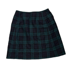 Vintage Pendleton 100 Virgin Wool Skirt Womens Small Blackwatch Plaid READ