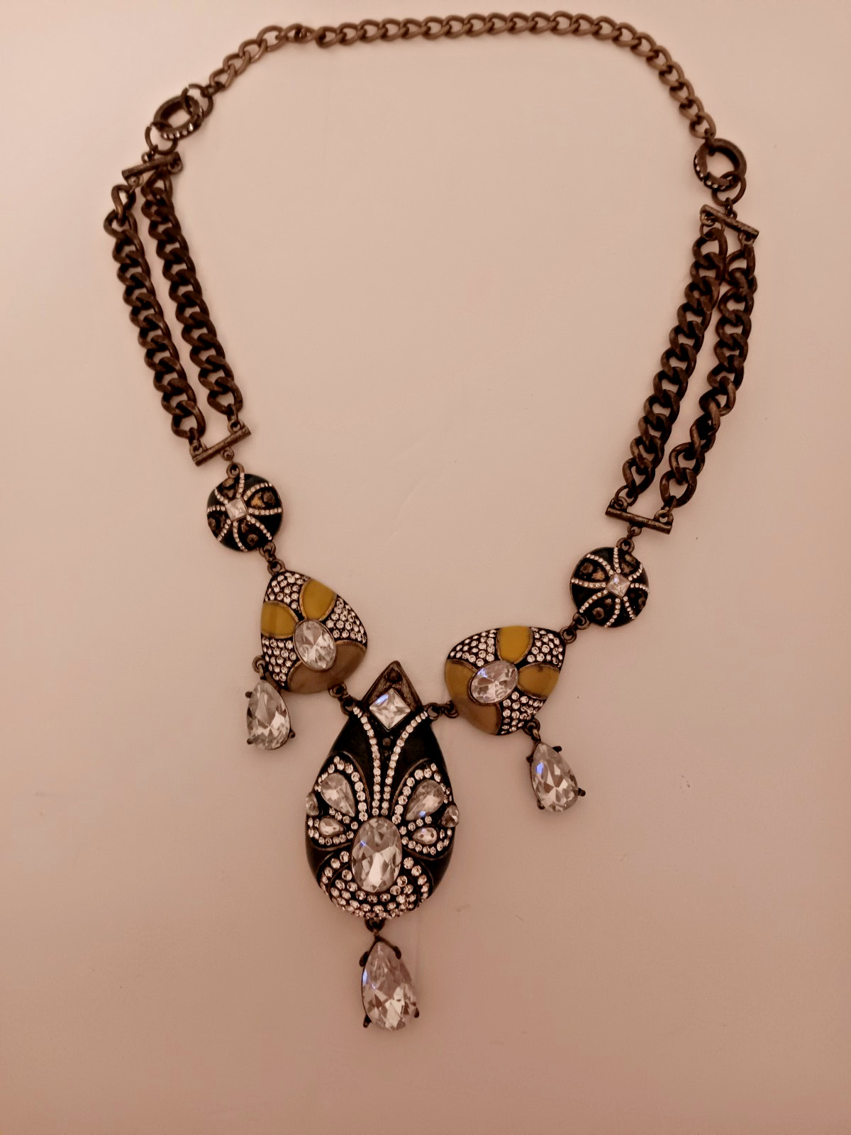 Vintage Large Statement Making Necklace. Enamel, … - image 1