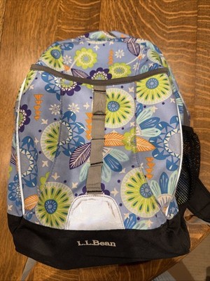 L.L.Bean backpack colorful print durable and suitable for school or casual use