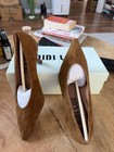 BIBI LOU Tan Suede Pointed Toe Kitten Heel Pumps Slip On EU 37 Women MSRP $190 — photo 3