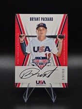 2019 USA Stars and Stripes College Signatures Black Ink #37 Bryant Packard /499!