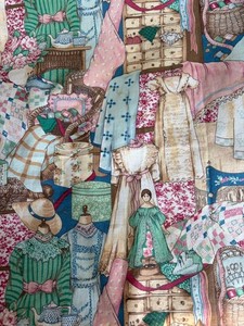 Vtg Fabric Traditions 1994 #2141 Victorian Doll Dresses Quilt 88 x 70in. w/Seam