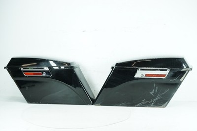 14 Harley Dyna Switchback OEM Left Right Saddlebag Luggage NOKey Damaged Scratch