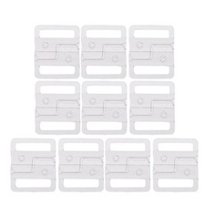 10 Sets Fashion Webbing Bra Buckles Plastic Bra Clip Strap