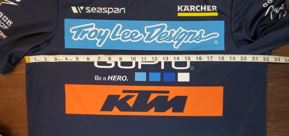 KTM Troy Lee Designs Motocross Racing Team Pit Crew Lg Shirt | eBay