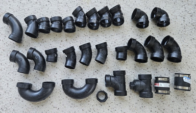 (28) assorted 2'' ABS/DWV fittings inc. Charlotte & Nibco