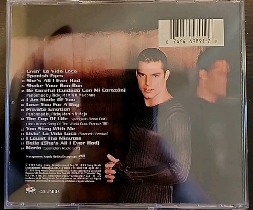 Ricky Martin Self-Titled (CD, 1999) Columbia - Foto 2 di 3