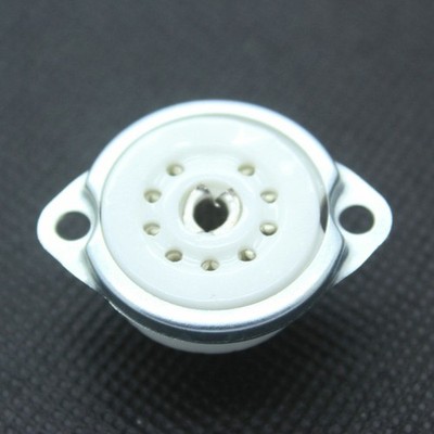 10PCS Chassis Mount 9pin Ceramic Vacuum Tube Socket Base FOR Guitar Tube   #tk