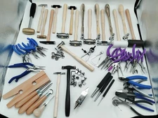 Set of 50 Jewelry Making Tools  with Pliers,Hammers,Mallets for DIY Beading