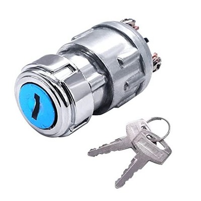  3 Wires Ignition Switch with Key 12V Universal Engine Starter Key Switch 