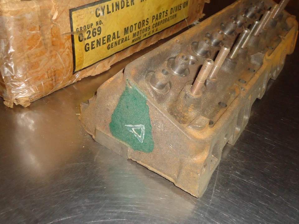 New NOS GM Cylinder Head 3837064 1956 Chevrolet Chevy Bel Air 265 V-8 - Image 2 of 4