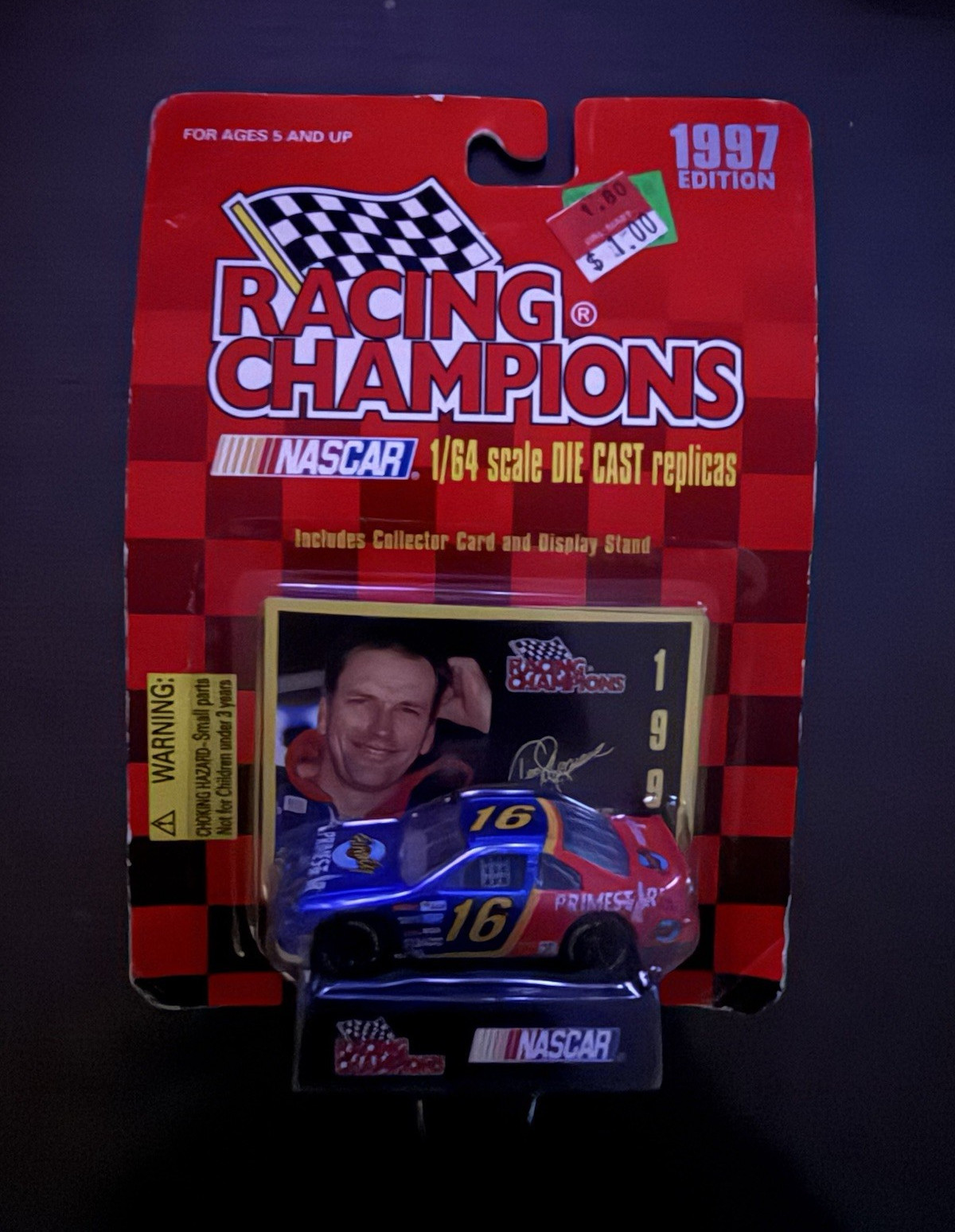Racing Champions 1997 Edition #16 Primestar Ted Musgrave Chevy 1:64 w/ Stand