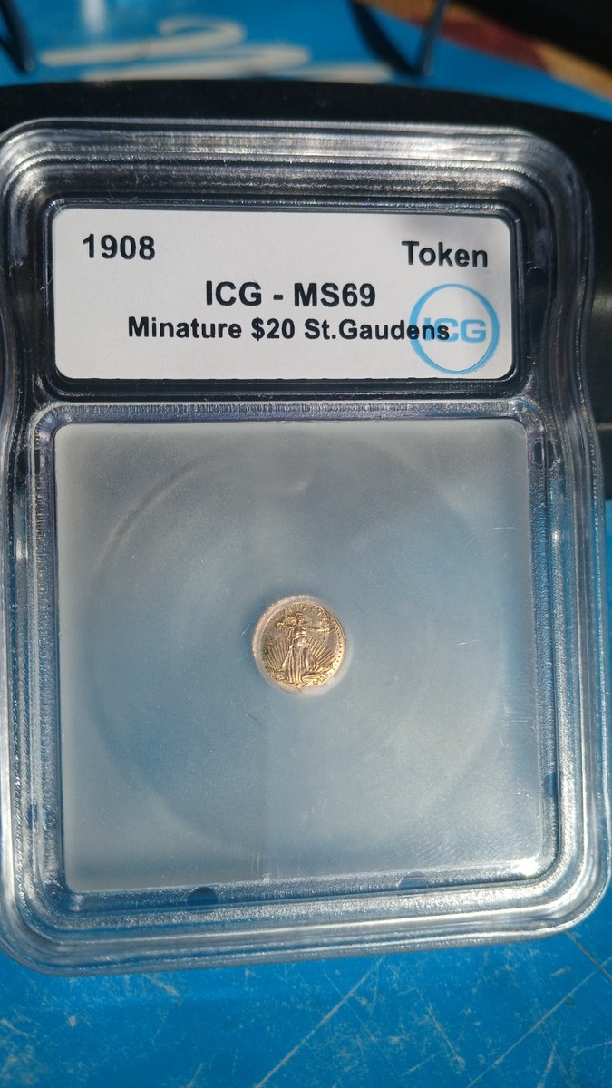 1908 $20 St Gaudens ICG MS69 No Motto Gold Token | eBay