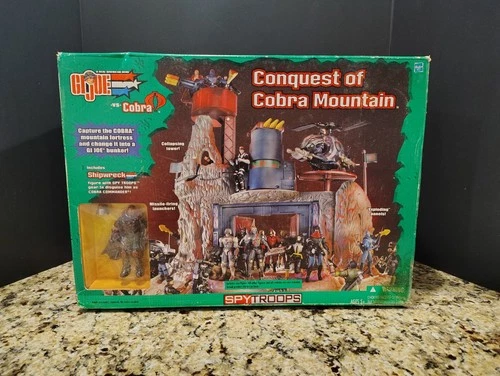 Conquest of Mountain Playset 2003 G.I. JOE COBRA vs Cobra MIB NEW Open