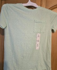 Cat  Jack Light Green Pocket Tee Size Medium 8 Short Sleeves New Unisex