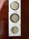 1967 Kennedy Half Dollar 50C Coins Circulated Lot of 3 Uncertified Collectible