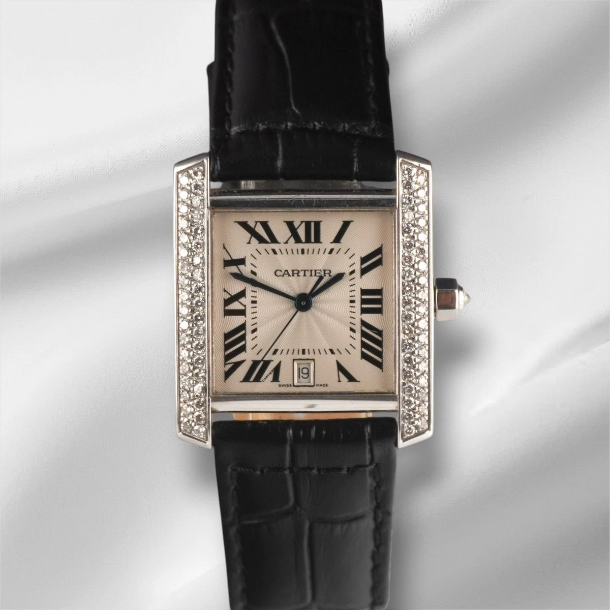 Cartier Tank - 28 mm, White Gold for sale | eBay