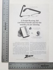 Zenith Hearing Aid Print Ad / Poster Authentic Promo Art