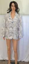Chico s Women s Blazer White/Gray Lined Jacket Rayon/Nylon Size 3 Sz XL NWOT