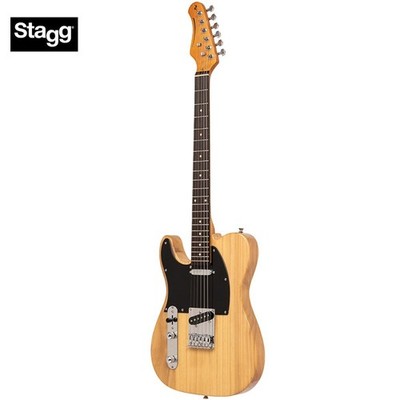 Stagg Standard Series T-Style LEFT HAND Electric Guitar - Natural SET-STD NAT LH