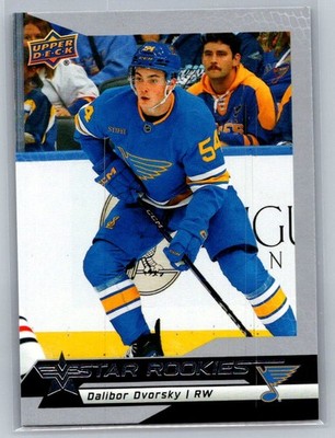 2025-26 Upper Deck Star Rookies #4 Dalibor Dvorsky St. Louis Blues