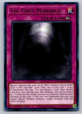 The First Monarch MAGO-EN091 Rare Maximum Gold Yu-Gi-Oh 1st Edition Near Mint
