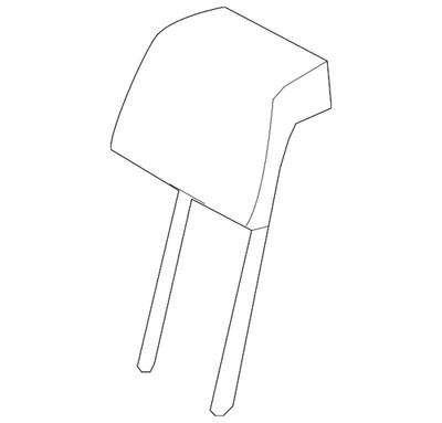 Genuine Ford Headrest Pad CU5Z-96611A08-AA