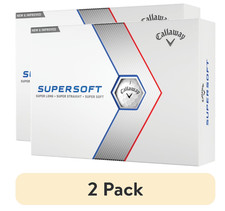  2 pack Callaway Golf 2023 Supersoft Golf Ball-White 12pk